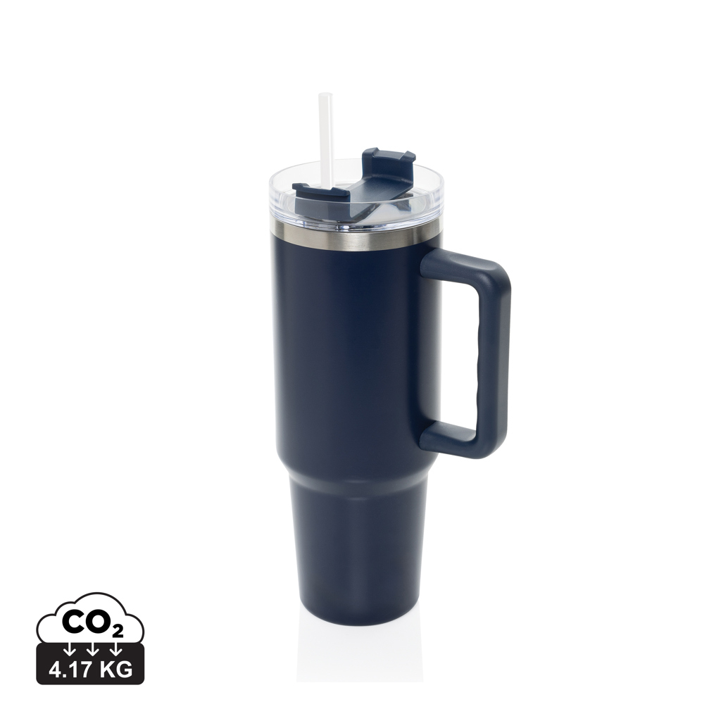 Mug personnalisé 1.2L en acier recyclé RCS Stadley Bleu marine
